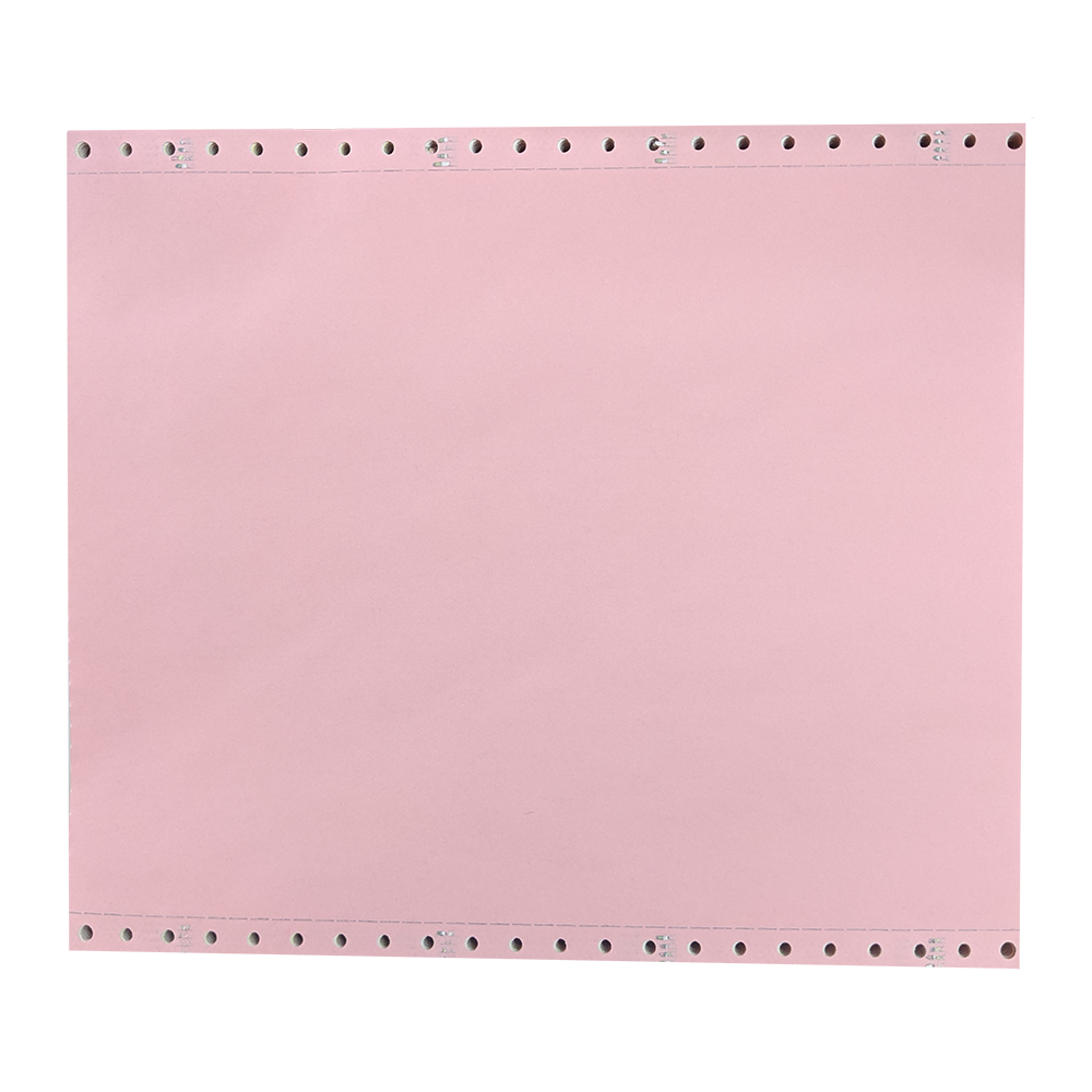 9 x 11 - 3 Part (Pink/Yellow/White) Continuous Feed Computer Paper -  1,200 sheets