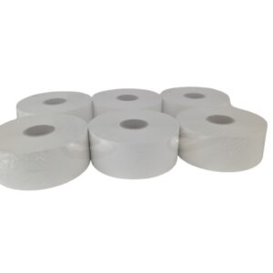 Sticky Thermal Paper — 40mm (1.57") × 262' Removable (6 Rolls)