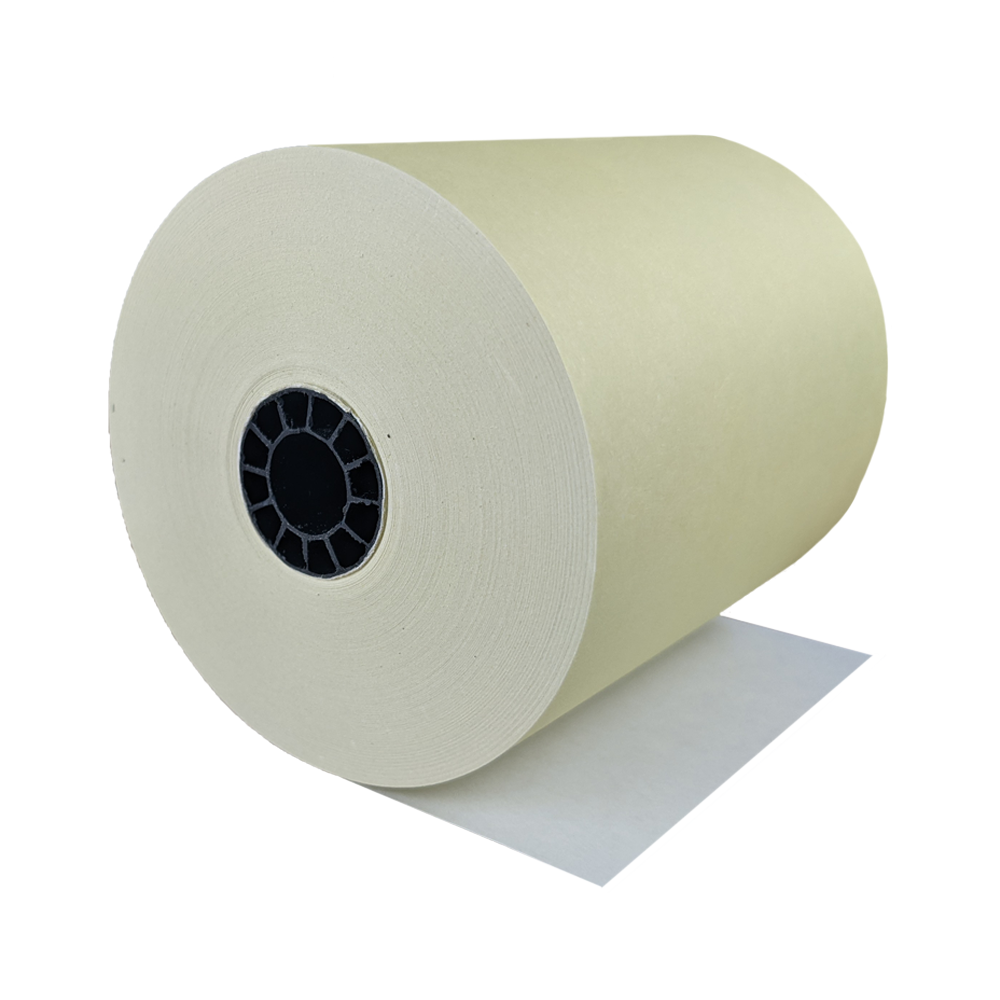 1 Ply 3” X 165' Canary Bond Paper - 50 Rolls/Case