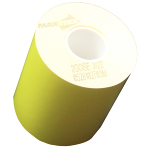 3 1/8" x 160' MAXStick Canary Liner-Free Labels with Side-Edge Adhesive