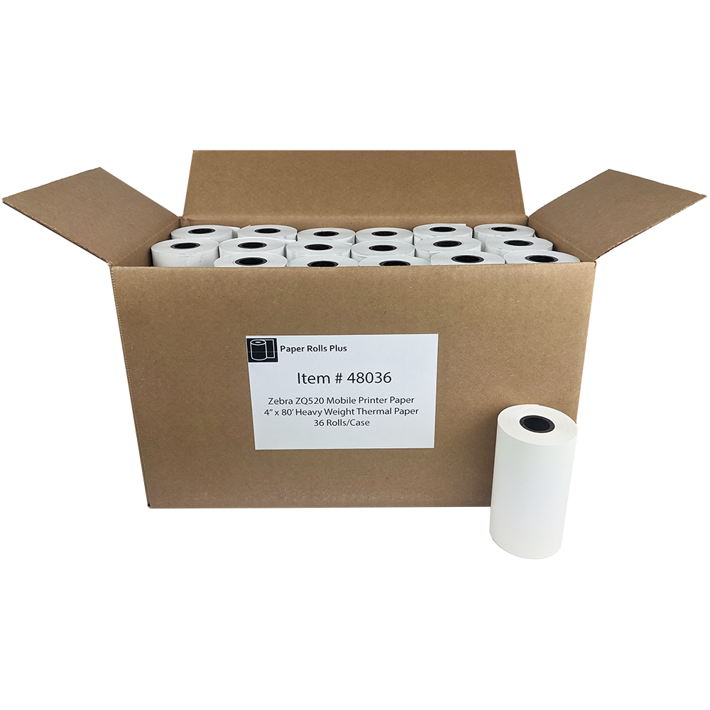 E Citation Ticket Paper 4 X 80 Heavyweight Thermal Paper Rolls 36 Rolls Fits Zebra Zq520 7446